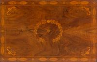 A German Walnut and Marquetry Work Table