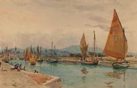 Sailboats in Canal