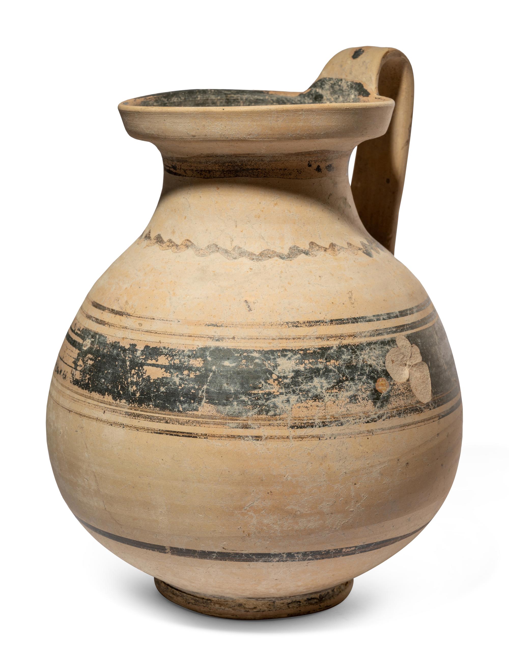 A South Italian Bichrome-Ware Jug