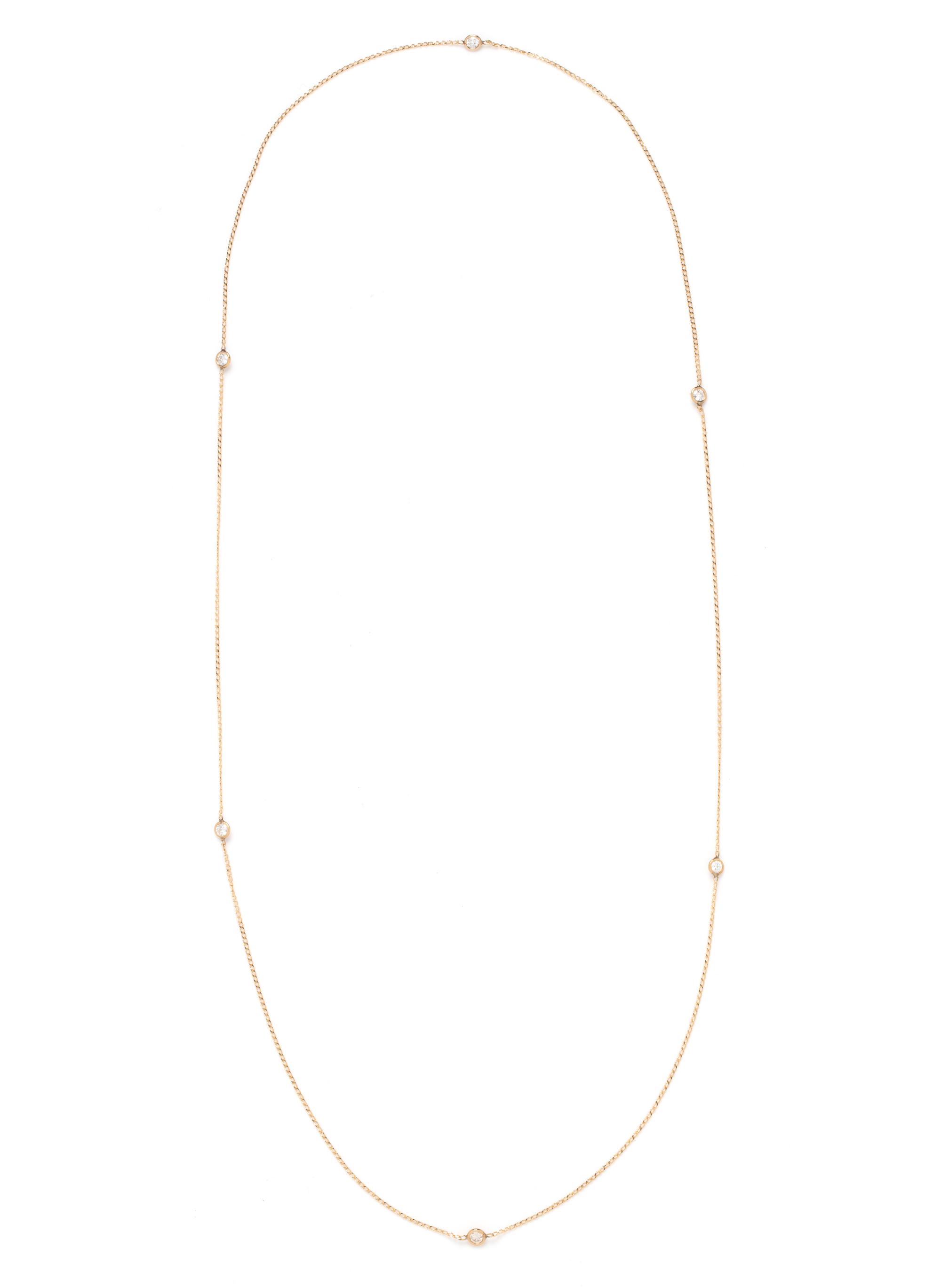 YELLOW GOLD AND DIAMOND NECKLACE