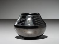 Blackware Jar, with Gunmetal Finish June 1967