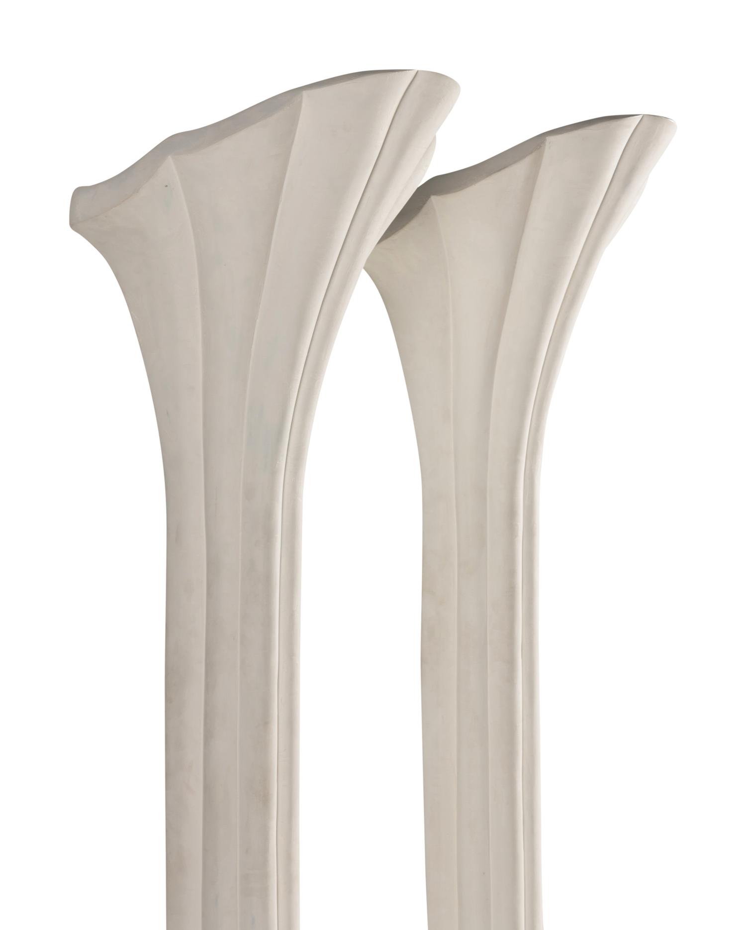 A Pair of Composition Torchères