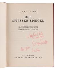 [ARTIST BOOKS]. GROSZ, George (1893-1959). Der Spiesser-Spiegel. Dresden: Carl Reissner, 1925.