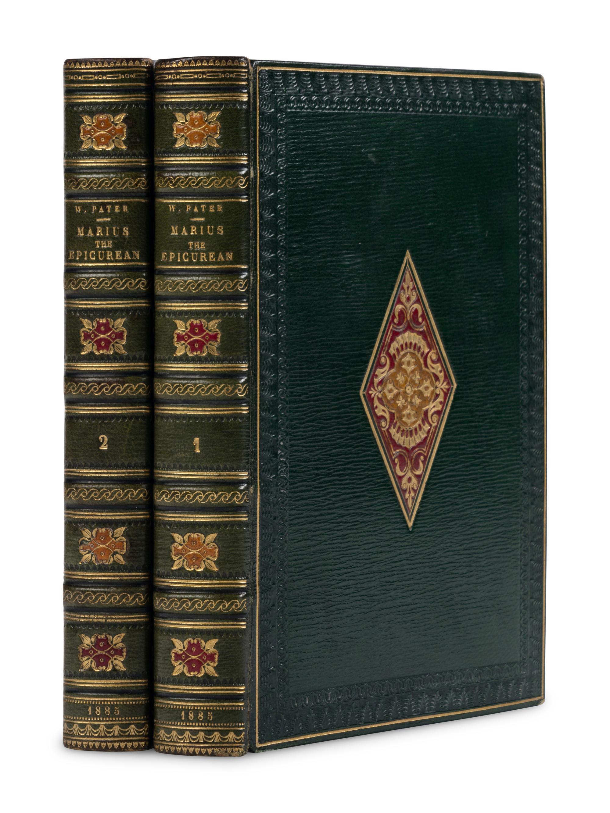 PATER, Walter (1839-1894). Marius the Epicurean: His Sensations and Ideas. London: Macmillan & Co., 1885.