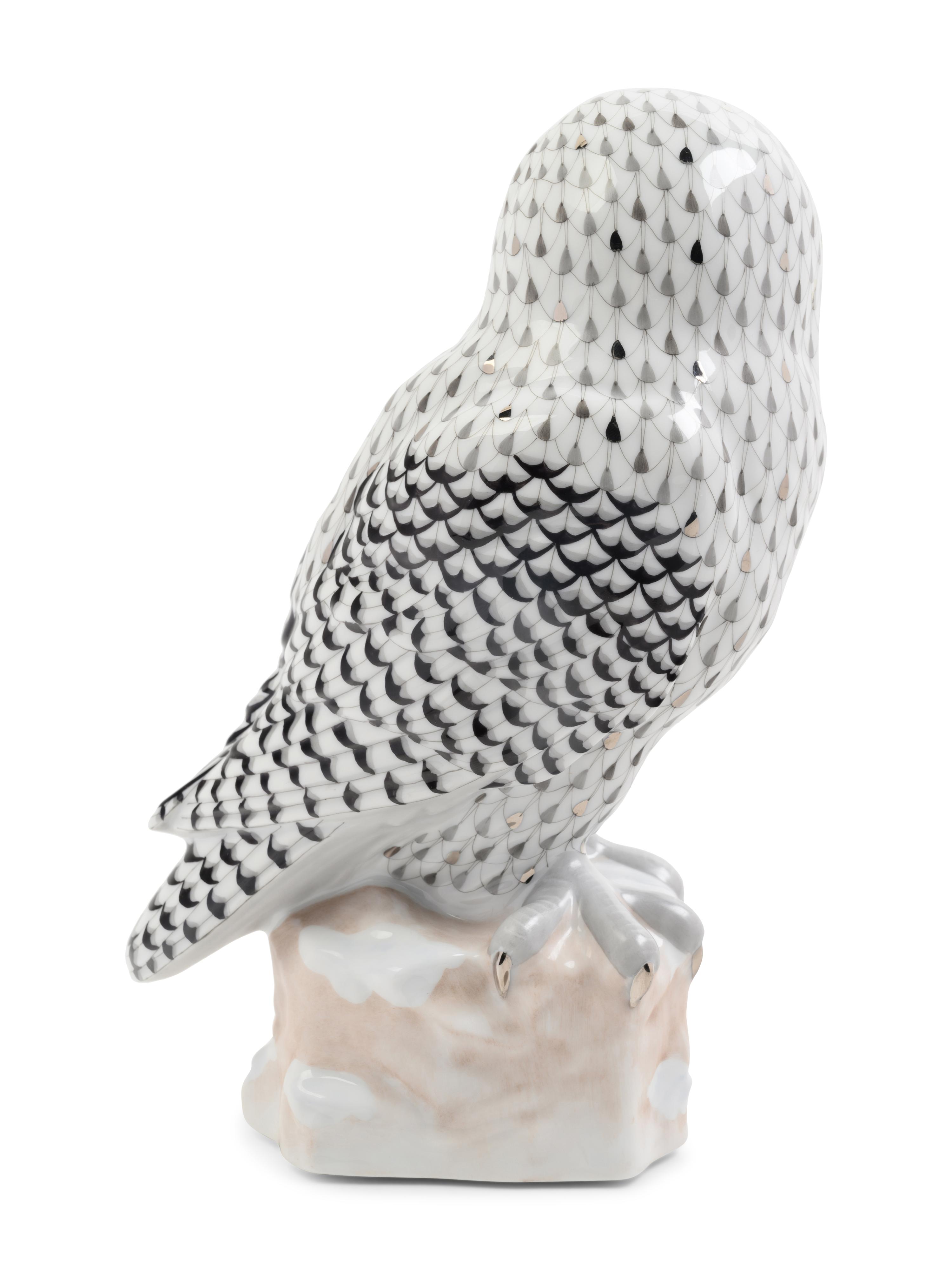 A Herend Porcelain Owl