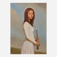 Bo Bartlett (American, B. 1955) Alexandra Holding a Magic Wand