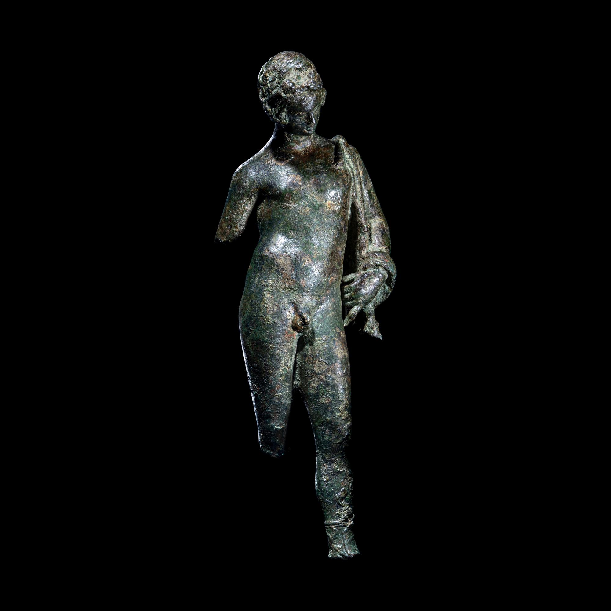 A Roman Bronze Narcissus or Dionysus
