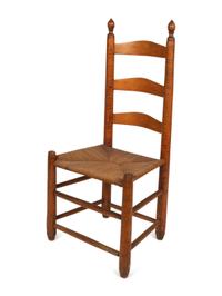 Two Country Rush Seat Chairs