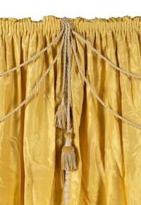 A Set of Three Drapery Panels and Two Drapery Valances