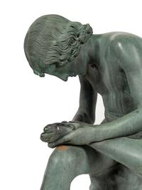 A Patinated Bronze Figure of the Spinario