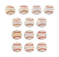 A Group of Negro League Legends Signed Autograph Baseballs