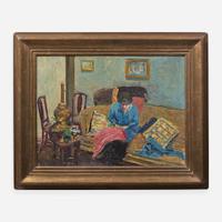 Alice Hirsh (American, 1888-1935) Interior with Seated Woman