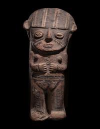 Three Chancay Polychrome Figures