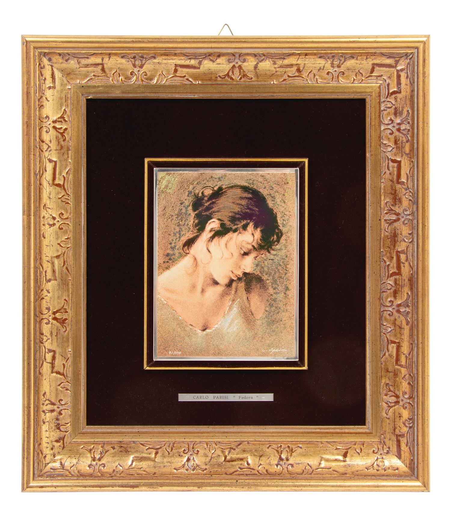 An Italian Enameled Plaque, Carlo Parisi