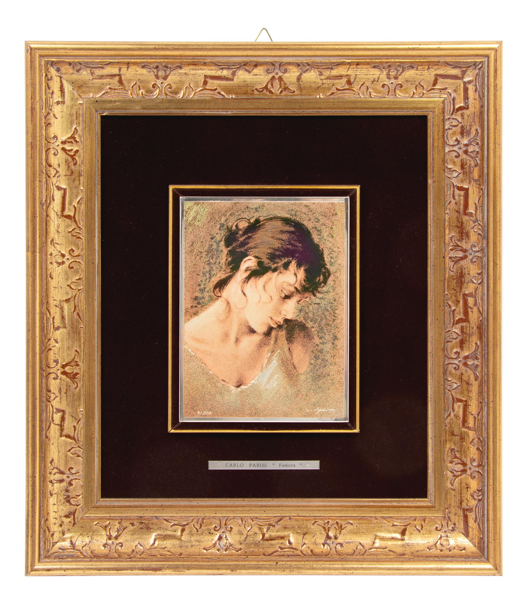 An Italian Enameled Plaque, Carlo Parisi