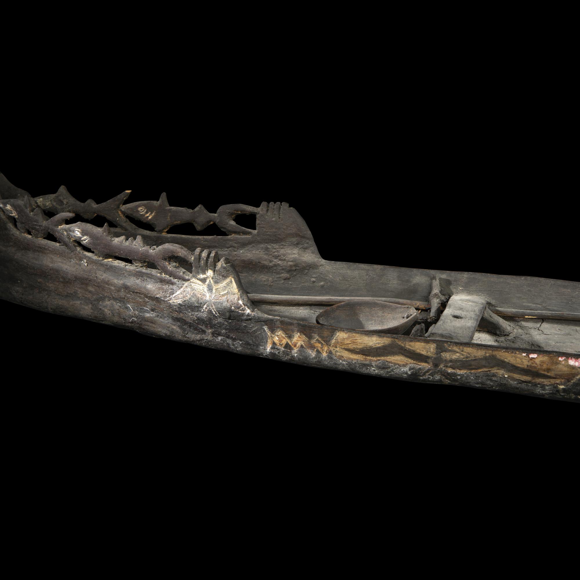 An Oceanic Wood Boat Model