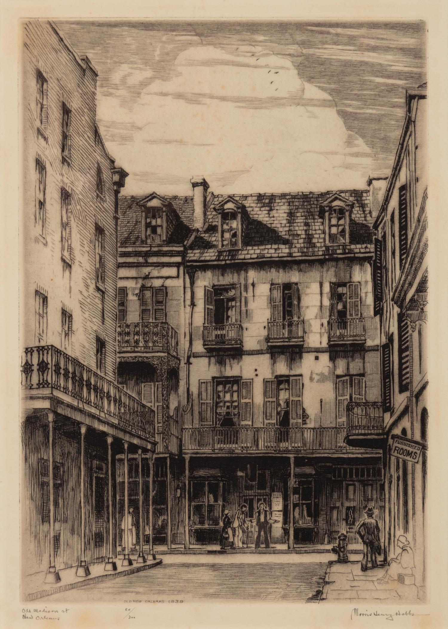 A pair of prints ( Old Madison in New Orleans; Pirate Alley )