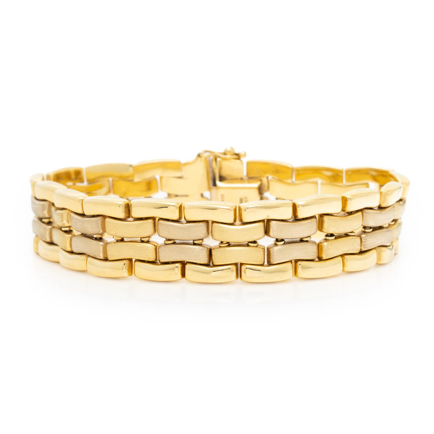 YELLOW GOLD LINK BRACELET