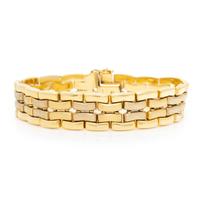 YELLOW GOLD LINK BRACELET