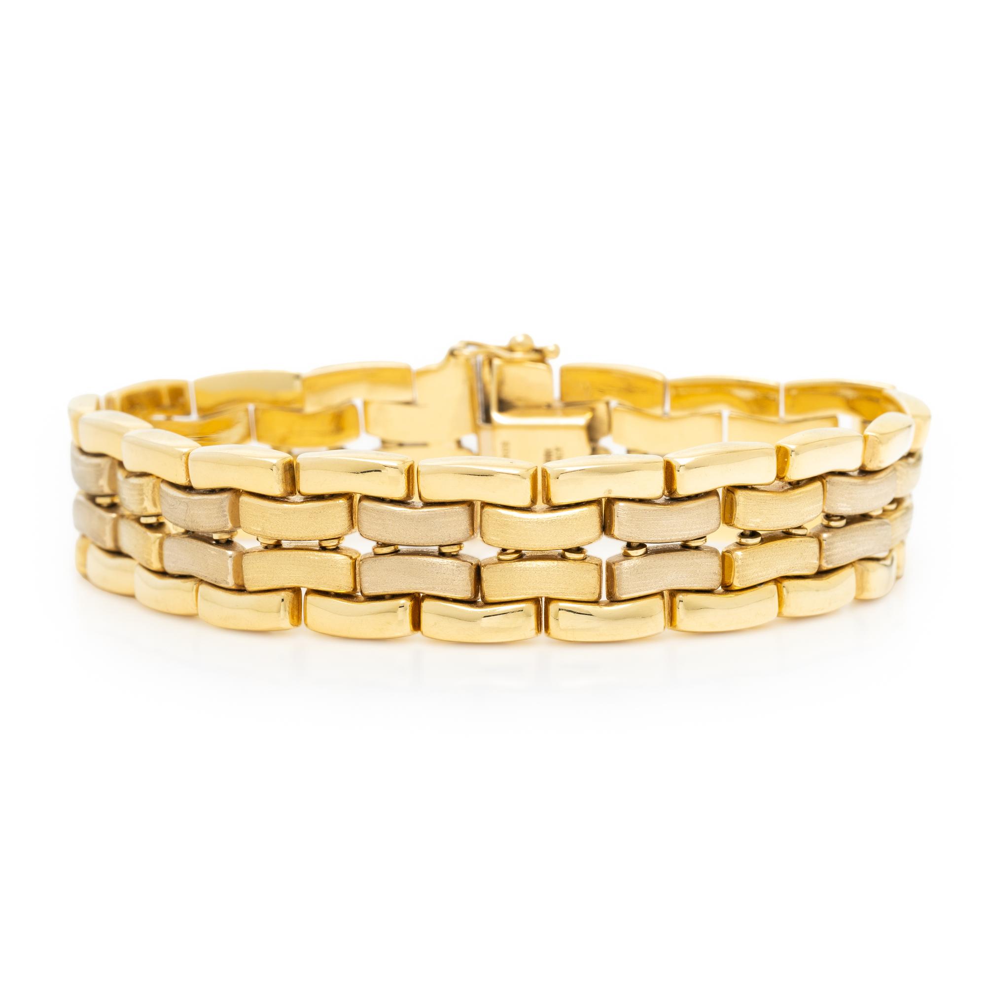 YELLOW GOLD LINK BRACELET