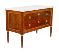 A Louis XVI Style Mahogany Two-Drawer Commode by Maison Jansen — EARLY 20TH CENTURY