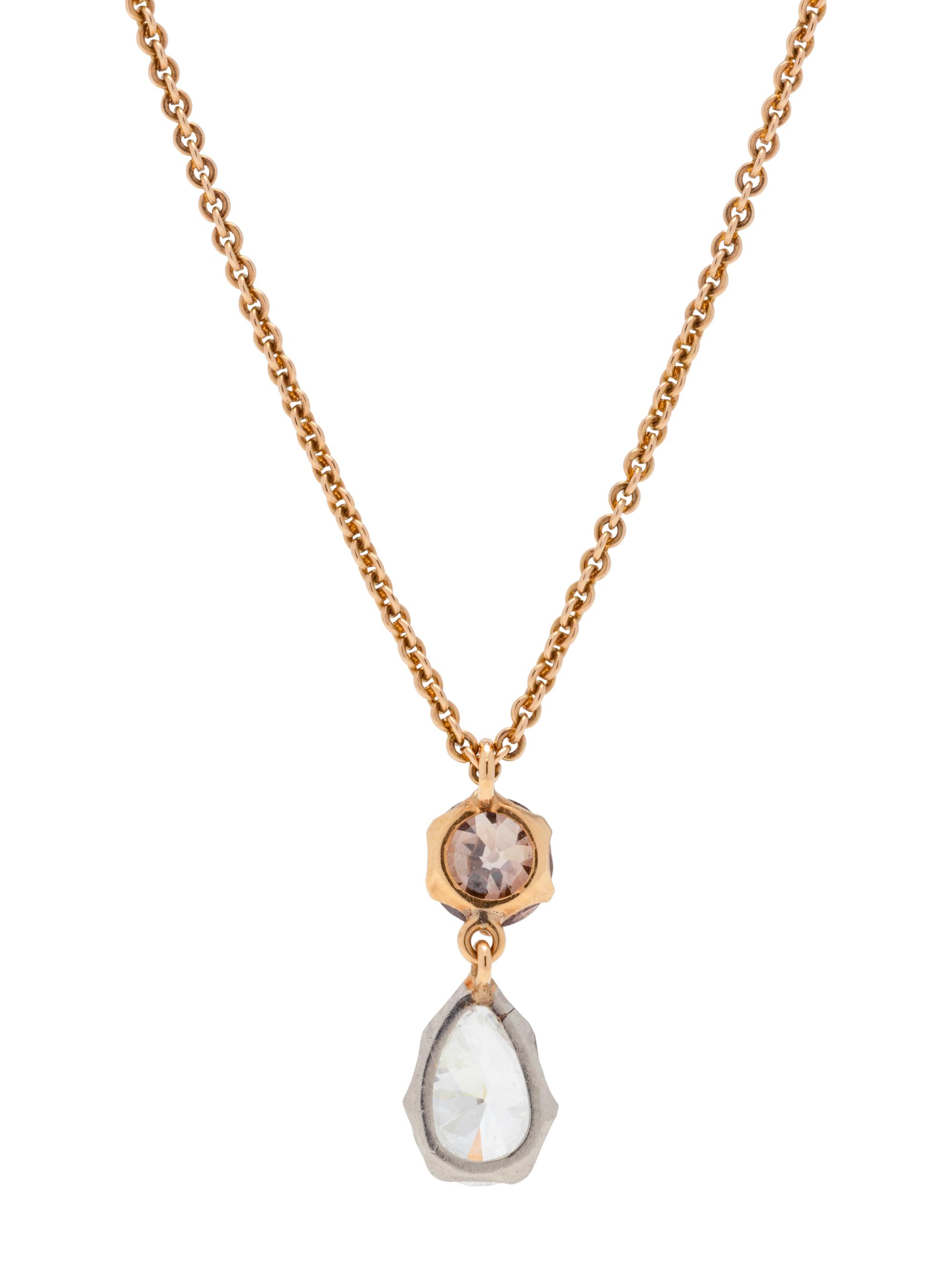 DIAMOND AND COLORED DIAMOND PENDANT/NECKLACE