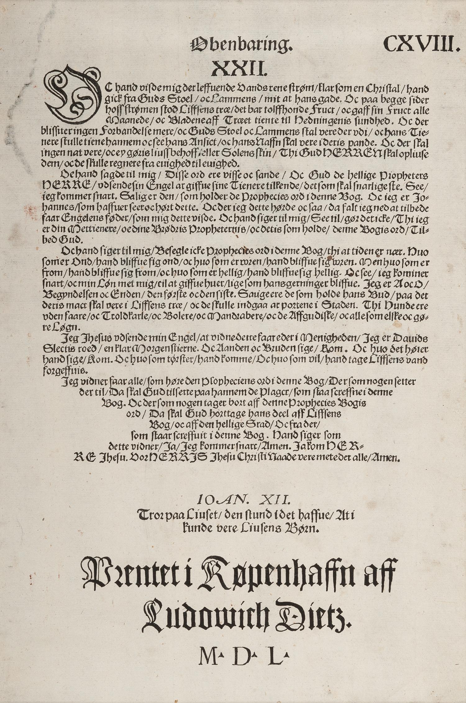 [BIBLE LEAVES - WORLD LANGUAGES]. A group of 5 Bible leaves, comprising: