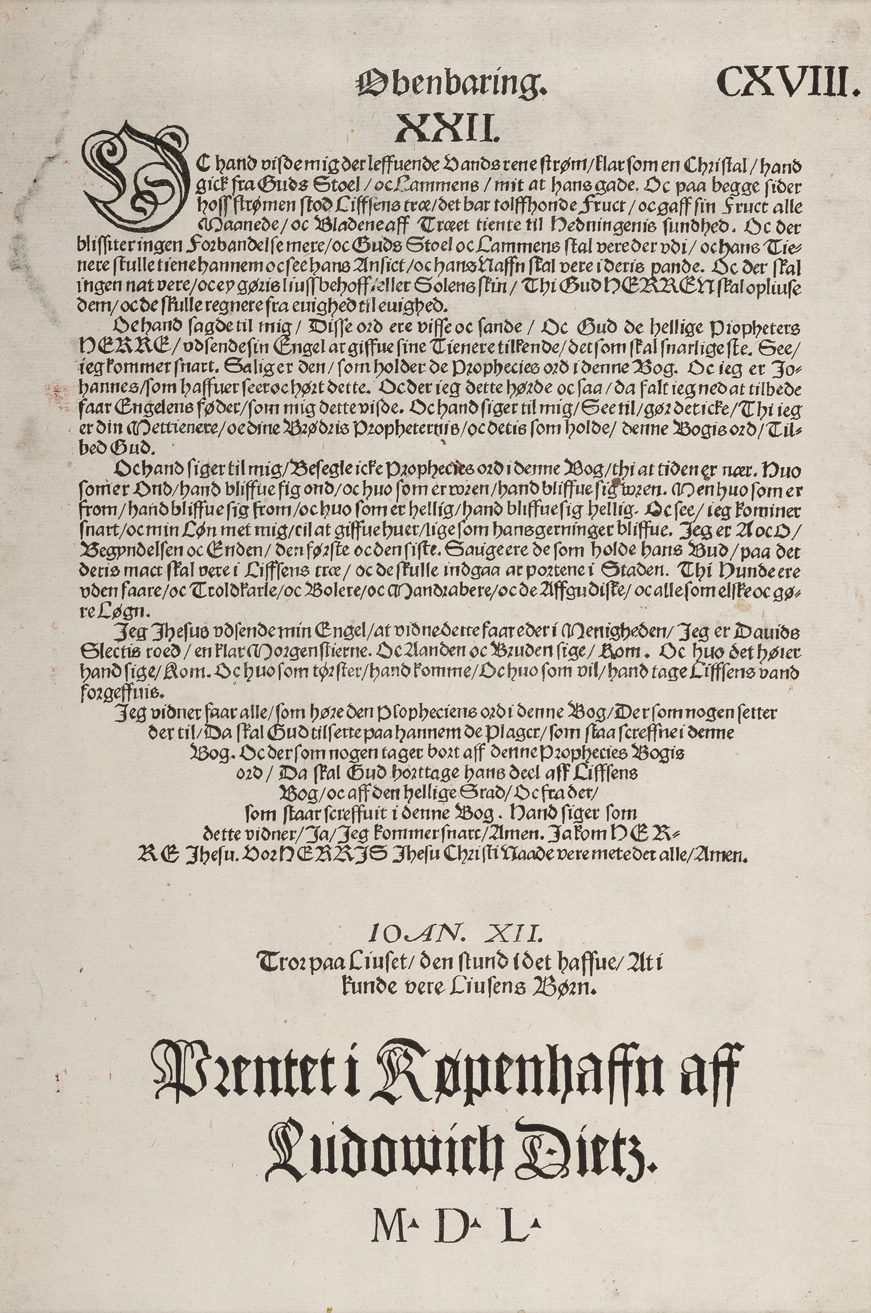 [BIBLE LEAVES - WORLD LANGUAGES]. A group of 5 Bible leaves, comprising: