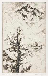 Mt. Wilson and Narrow Gauge Trestle , Artist's Proof