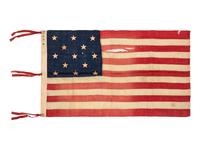 [FLAGS]. 13-star American flag. Ca late 19th-early 20th century.