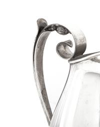 An American Silver Water Pitcher and Serving Tray in the Jensen Manner