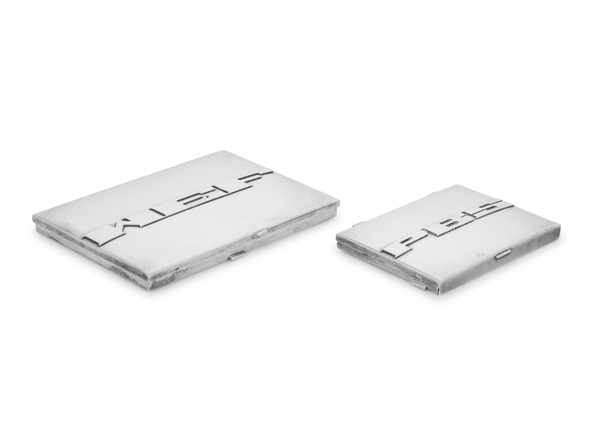 Two American Southwest Silver Cases