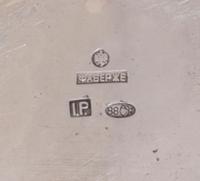 A Russian Silver Kovsh, Mark of Faberge with Imperial warrant, master mark of J.A. Rappoport, assay mark of Yakov Lyapunov, St. Petersb