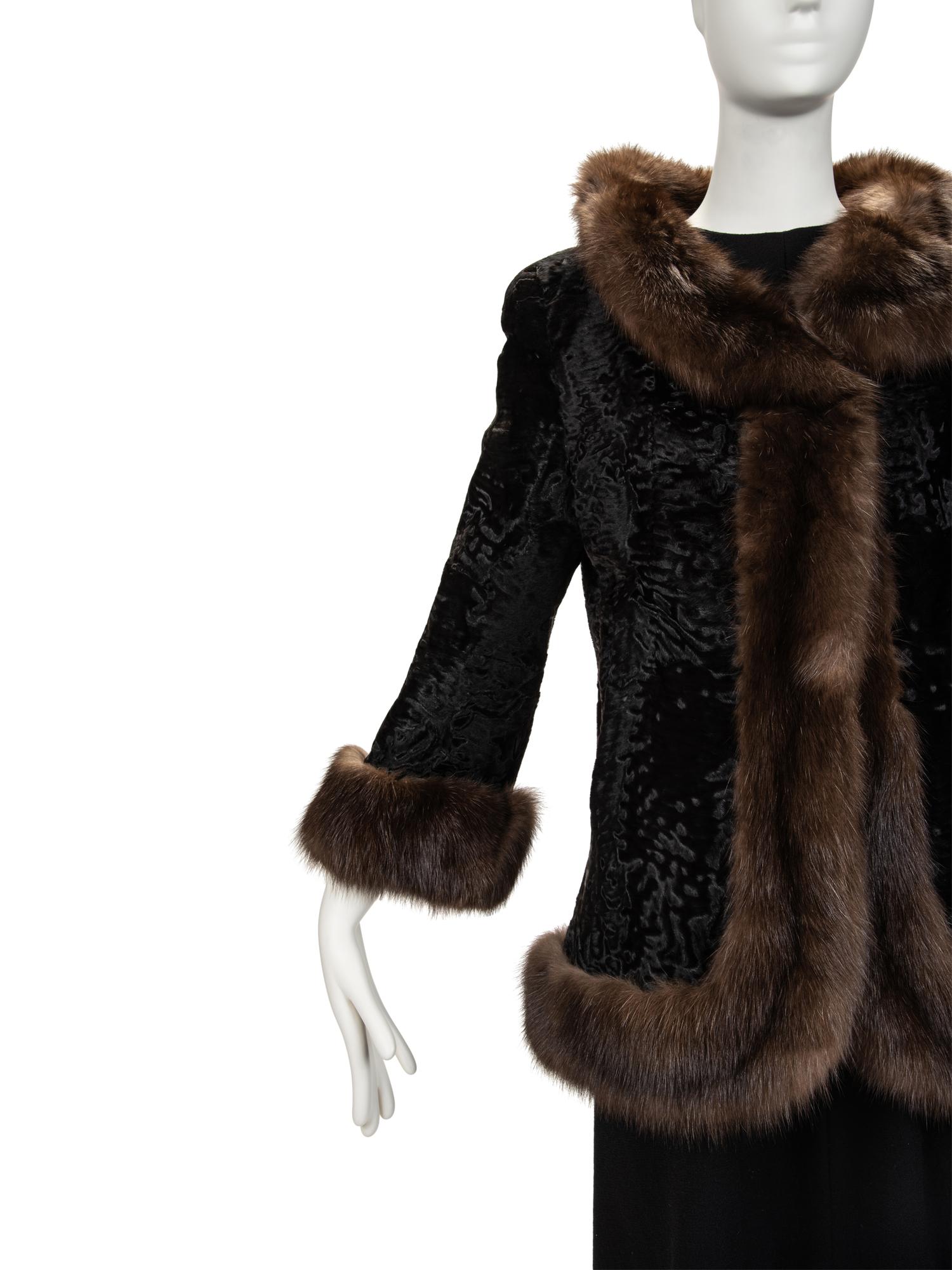 Two Mouratidis Broadtail Lamb and Sable Jackets