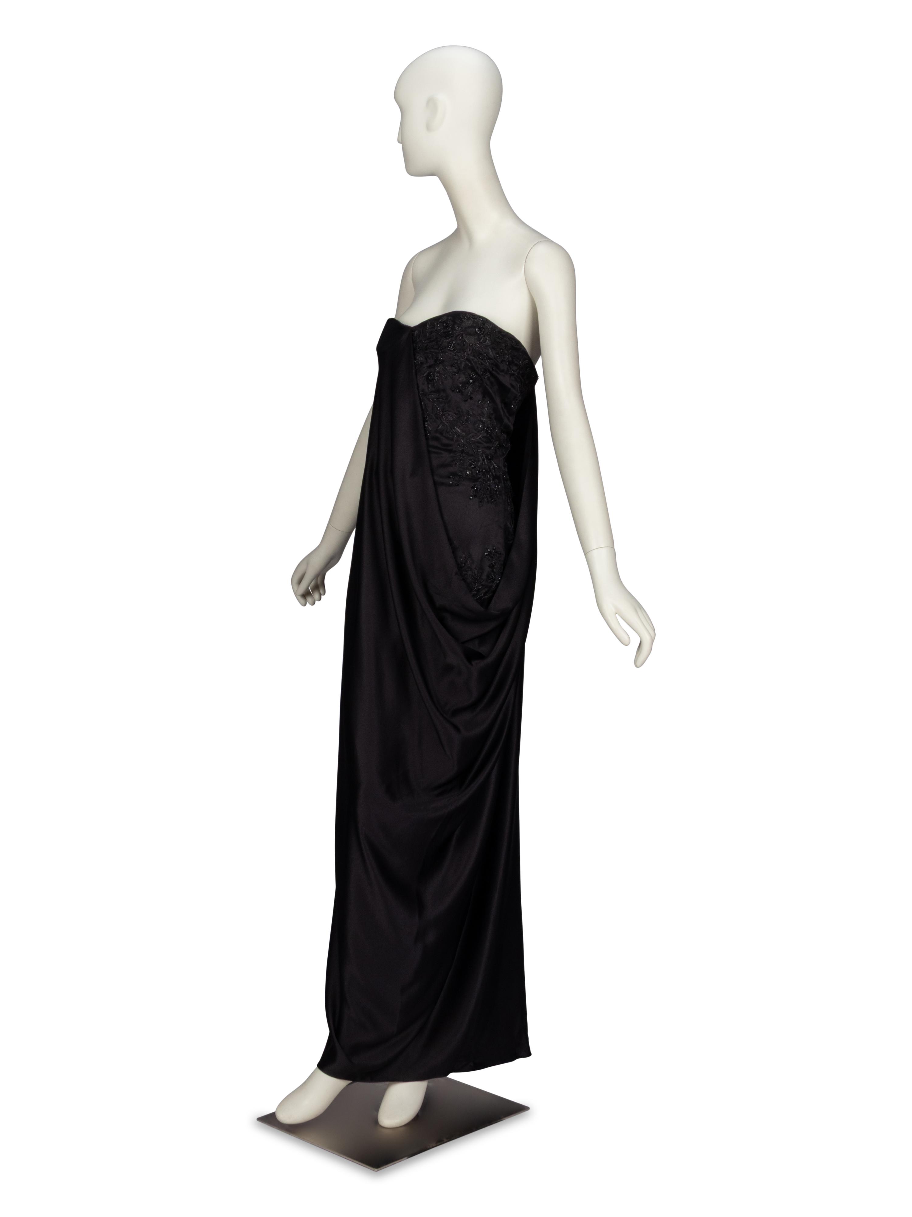 Important Alexander McQueen, Strapless Draped Gown, A/W 2008