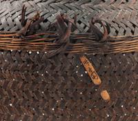 Two Japanese Bamboo Ikebana Baskets [Basket pictured on left to be returned to client; not included in donation group]