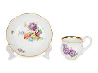 Eleven Meissen and Various Other Porcelain Teacups and Saucers — 19TH/20TH CENTURY