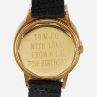 A gentlemen's self-winding gold dress watch, Patek Philippe Hausmann & Co, Ref. 3542