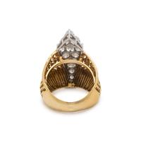 YELLOW GOLD AND DIAMOND RING