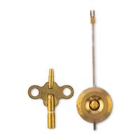 A French Patinated and Parcel Gilt Bronze Cathedral-Form Clock