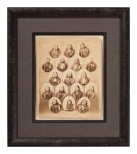 [NATIVE AMERICANS]. CHOATE, John N. (1848-1902), photographer. 2 photographs, incl. boudoir card of Cheyenne student White Buffalo. [Carlisle, PA], ca 1881.