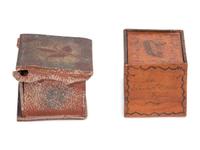 Two Miniature Paint-Decorated Boxes