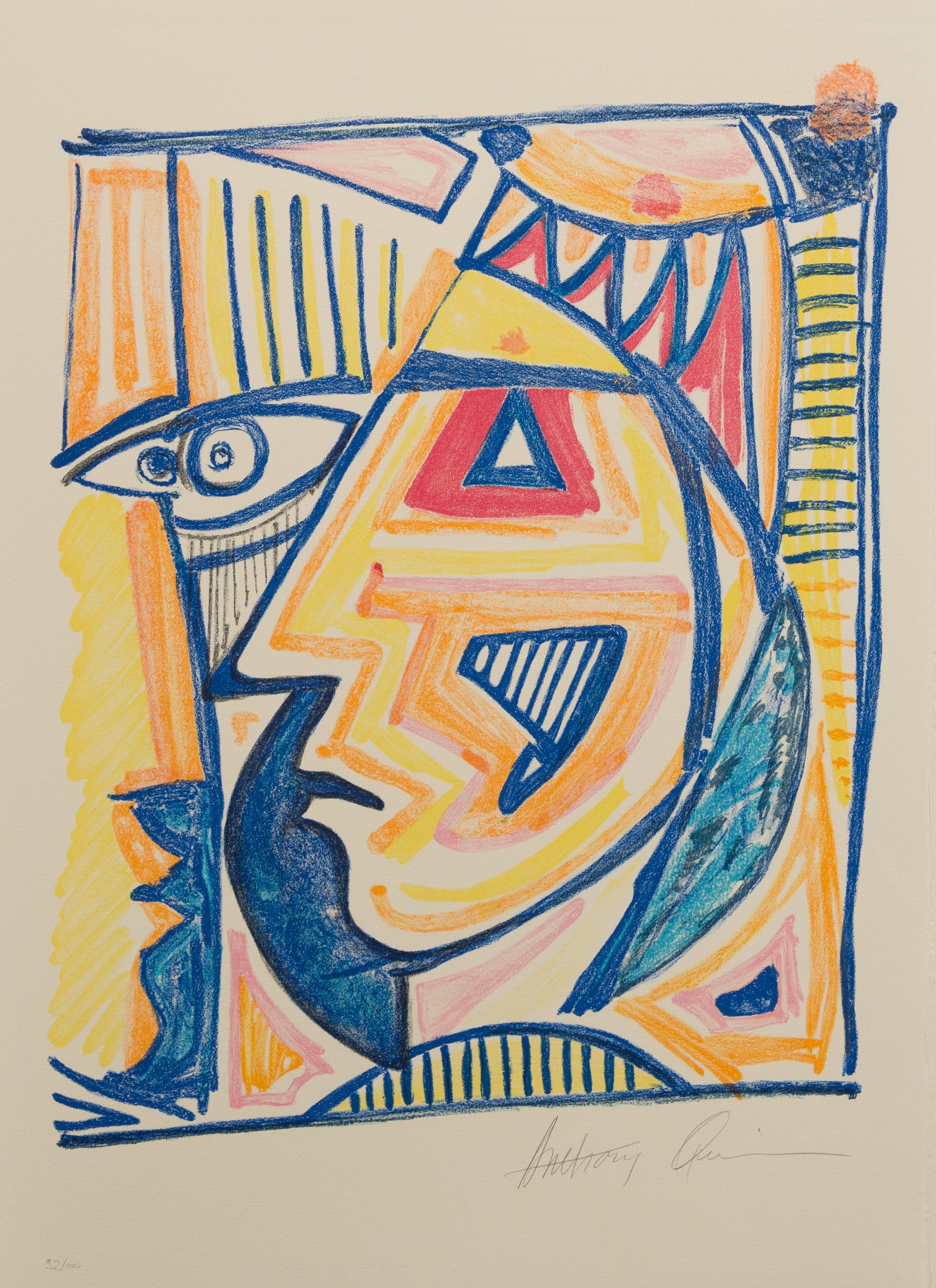 Anthony Quinn, (Mexican/American, 1915-2001), The Great Spirit, 1986 (The complete portfolio, comprising ten lithographs printed in col