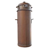 A Copper and Iron Vessel, Lisotto Grappa Distillery 14" W x 17.5" D x 34.5" H — Italy, 20th Century