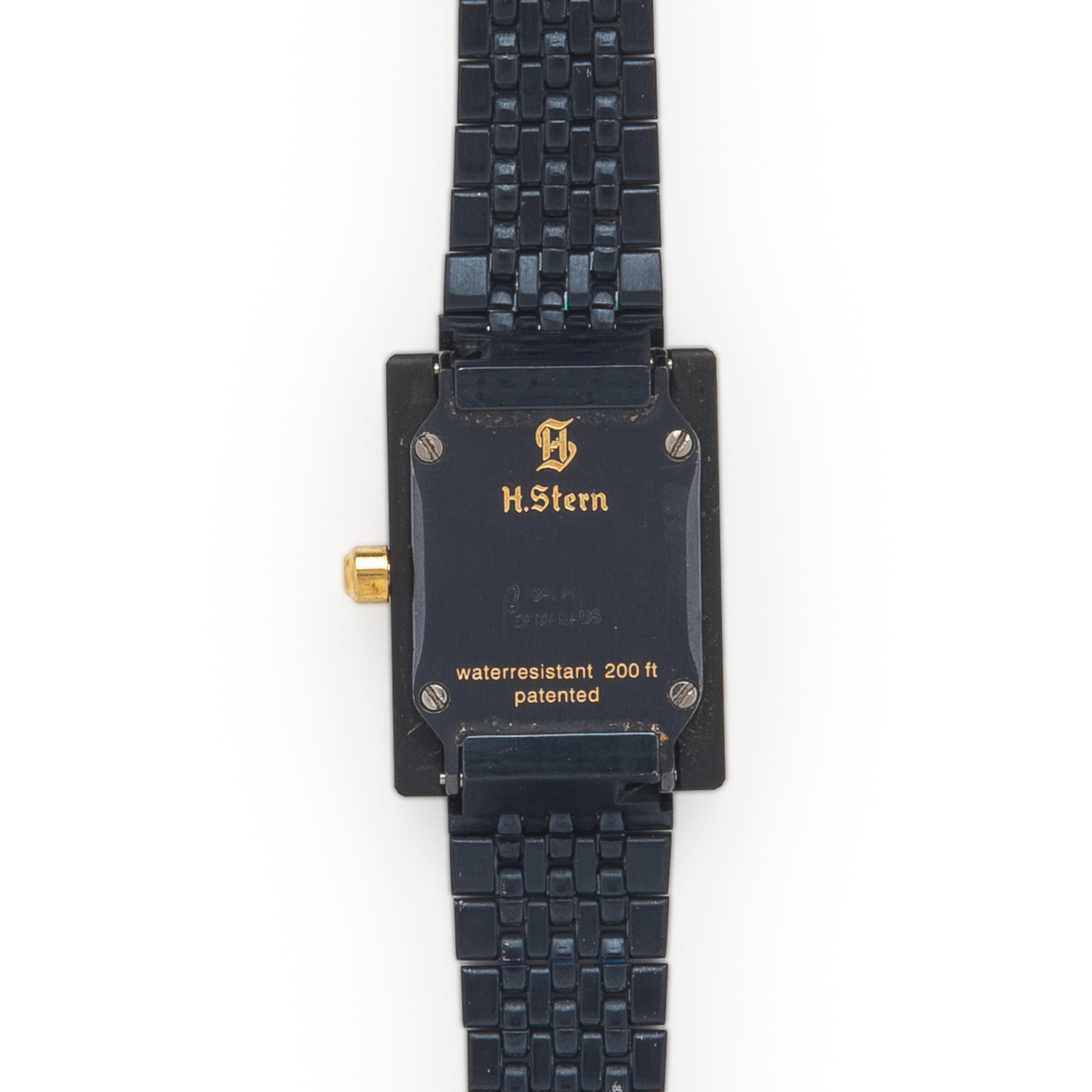 H. Stern, Ceramic and Crystal 'Safira' Watch