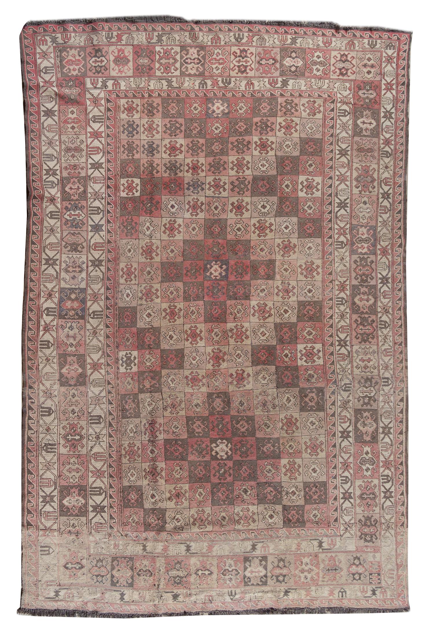 A Soumak Kilim Wool Rug