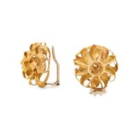 YELLOW GOLD EARCLIPS