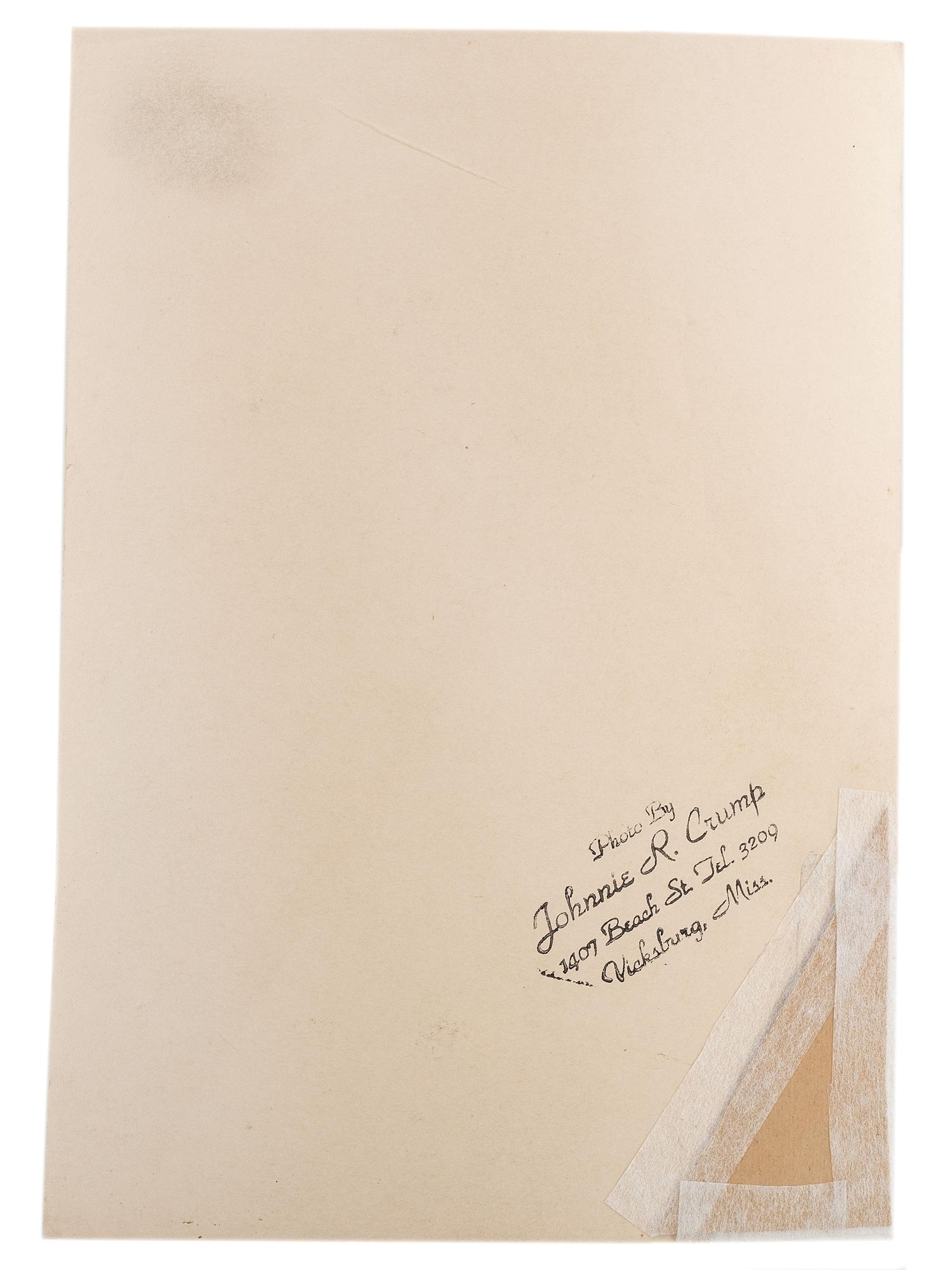 [KING, Martin Luther, Jr. (1929-1968]. CRUMP, Johnnie R. (1905-1975), photographer. Martin Luther King, Jr. Vicksburg, MS: ca 1960s.