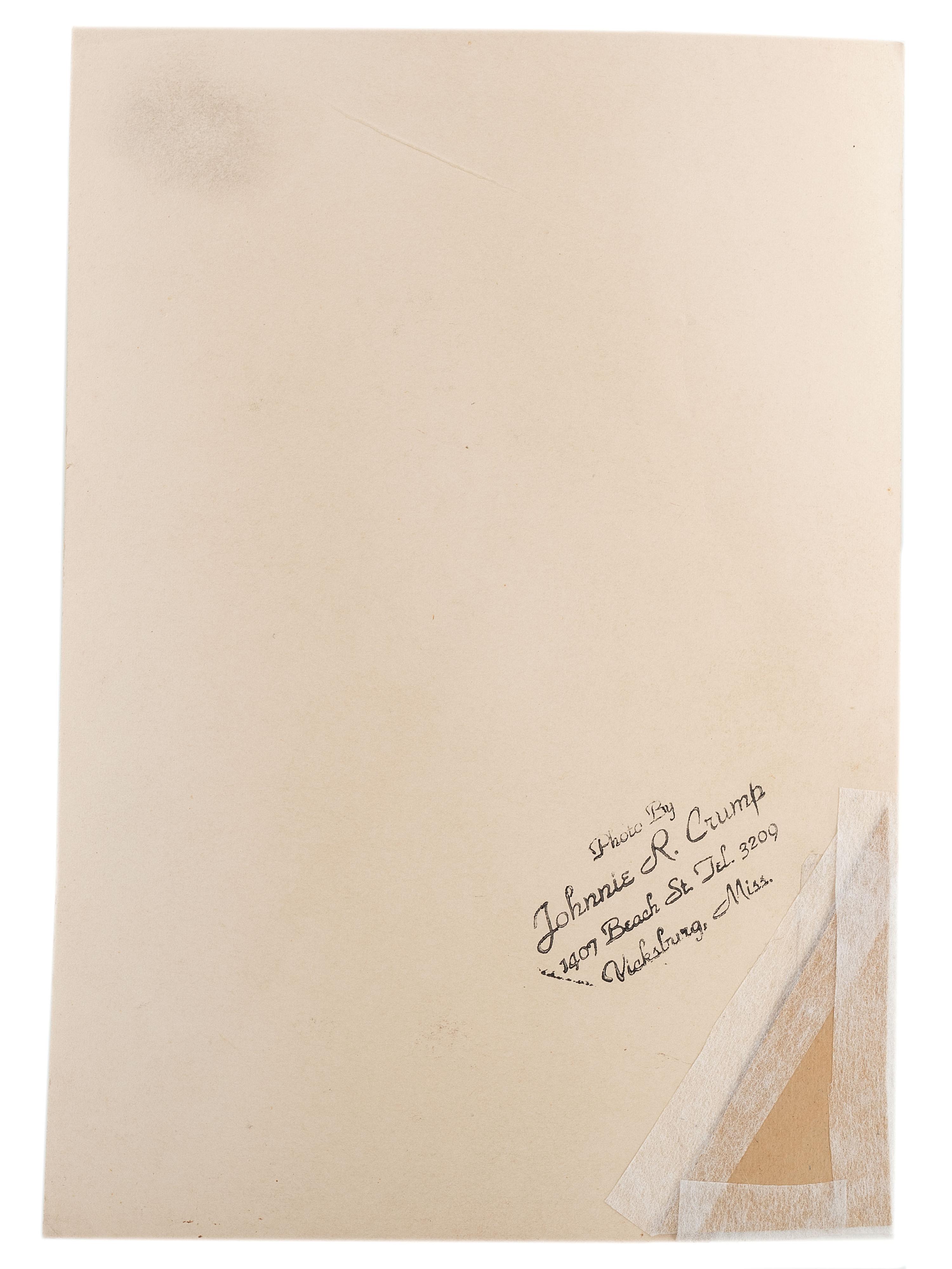 [KING, Martin Luther, Jr. (1929-1968]. CRUMP, Johnnie R. (1905-1975), photographer. Martin Luther King, Jr. Vicksburg, MS: ca 1960s.