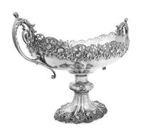 A Large Silver Centerpiece Bowl